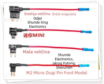 UL1015 Auto držač osigurača s kabelom, presjek 8 mm², kabel 8#, kutija osigurača