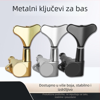 4-žilni bas tuning mehanizmi, zatvorenog tipa, stil riblje repi