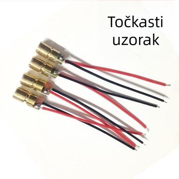 5V crvena laserska glava u obliku točke, laserski modul 6×13 mm, 650 nm, 5 mW, laserski indikator pozicioniranja