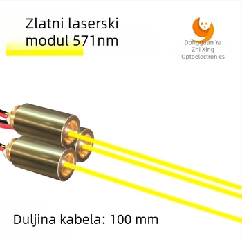 571 nm zlatni laserski modul za olovku i baterijsku svjetiljku, LED modul visoke svjetline i stabilnosti
