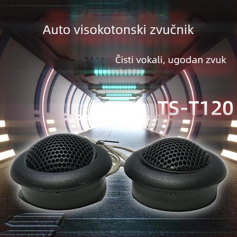 TS-T120 auto visokotonac, univerzalni zvučnik visoke frekvencije za auto audio, 12-24V, 4Ω, 10W, 89dB, 5kHz-20kHz