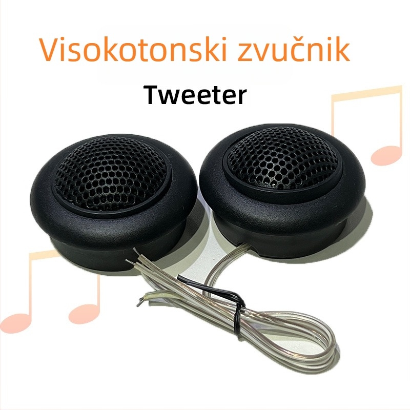 TS-T120 auto visokotonac, univerzalni zvučnik visoke frekvencije za auto audio, 12-24V, 4Ω, 10W, 89dB, 5kHz-20kHz