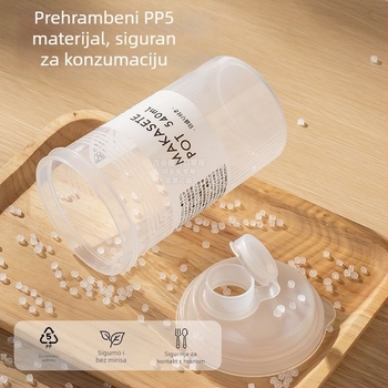 Zatvorene posude za šećer s dozirnim bočicama, cilindrične PET posude (301–500 ml) za bijeli šećer, smeđi šećer, kristalni šećer i skladištenje škroba