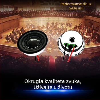 Jinggeyuan 16 mm jedini zvučnik, 4 Ω 3 W / 8 Ω 2 W, vodootporan zvučnik s pametnim glasovnim značajkama za gaming konzolu