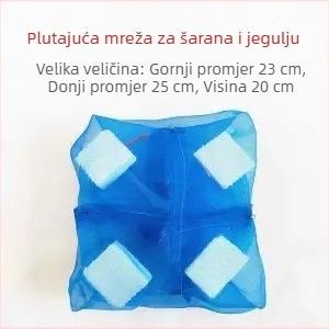 Sklopiva plutajuća ribolovna klopka s mrežicama za škampi i manje ribe, ručna bacna mreža