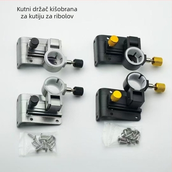 Aluminijski sklopivi držač kišobrana za kutiju za ribolov, umetnuti kutovi, rastavljiv dizajn, pribor za kutiju za ribolov, lagan i čvrst