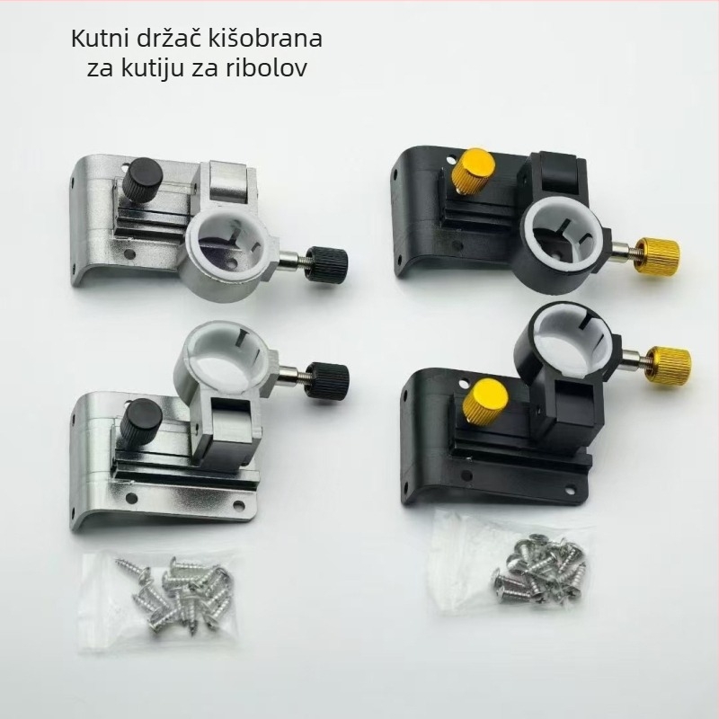 Aluminijski sklopivi držač kišobrana za kutiju za ribolov, umetnuti kutovi, rastavljiv dizajn, pribor za kutiju za ribolov, lagan i čvrst