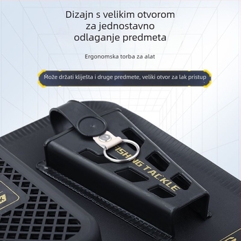Bočna torbica za kutiju za ribolov, višenamjenski dodaci za kutiju, bočna viseća torbica, spremnik za škarice i alate, bočni džep s Velcro