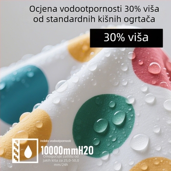 Modni dugi kišni kaput za planinarenje, s kapuljom, otporan na vjetar, za električne bicikle, potpuna zaštita od kiše s ljepjenim šavovima