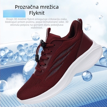 Ženske tenisice za jesen, mrežasti gornji dio, mekana potplata, slip-on s elastičnim trakom