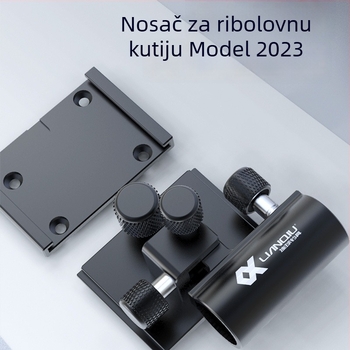 Ball novi model od aluminij-magnezijevog legura, debeli umetnuti tip tornja držač za kutiju za pecanje s vijcima protiv gubitka – univerzalni dodatak za velike predmete