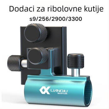Ball novi model od aluminij-magnezijevog legura, debeli umetnuti tip tornja držač za kutiju za pecanje s vijcima protiv gubitka – univerzalni dodatak za velike predmete