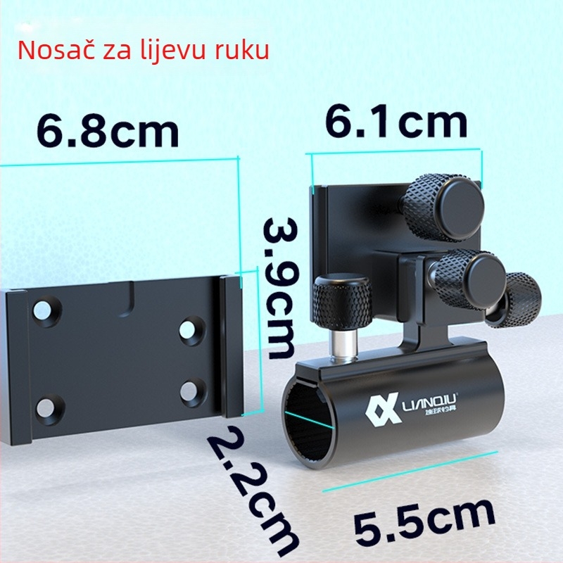 Ball novi model od aluminij-magnezijevog legura, debeli umetnuti tip tornja držač za kutiju za pecanje s vijcima protiv gubitka – univerzalni dodatak za velike predmete