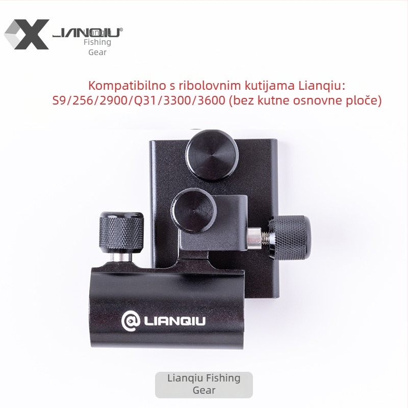 Ball novi model od aluminij-magnezijevog legura, debeli umetnuti tip tornja držač za kutiju za pecanje s vijcima protiv gubitka – univerzalni dodatak za velike predmete