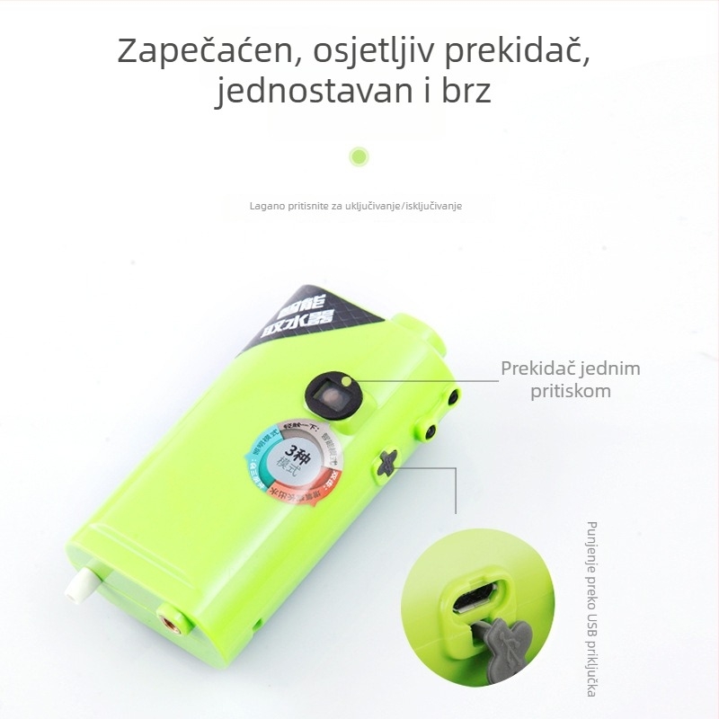 Inteligentni senzor za izvlačenje vode za ribolov i električna pumpa, za vanjsku upotrebu, usisna pumpa vode s aeratorom za kutiju za ribolov, uređaj za pranje ruku, ribolovni pribor