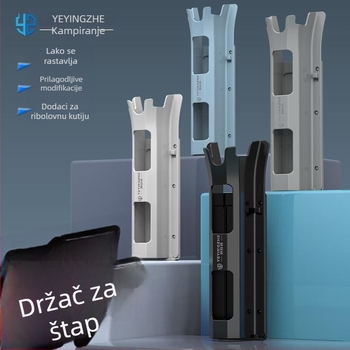 Kamping vertikalni držač štapova, kutija za ribolov, kutija za mamce, univerzalni držač štapova i spremnik za cijevi