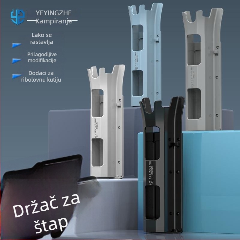 Kamping vertikalni držač štapova, kutija za ribolov, kutija za mamce, univerzalni držač štapova i spremnik za cijevi