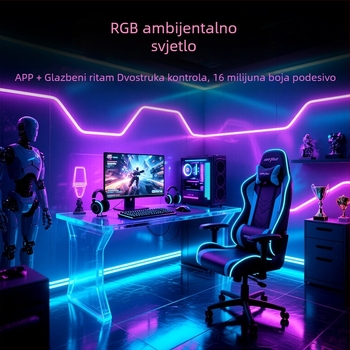 USB RGB LED trake za pozadinsko osvjetljenje igranja, 5V niska napetost, 5050 RGB LED, upravljanje putem aplikacije
