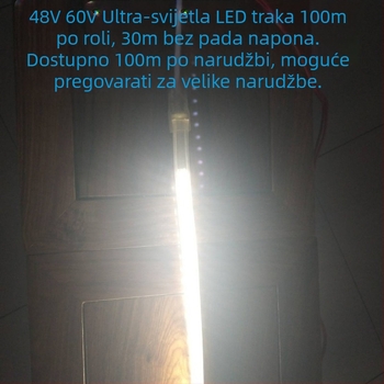 36V vodootporna fleksibilna LED traka – za rudnike, tunele i podzemne prostore