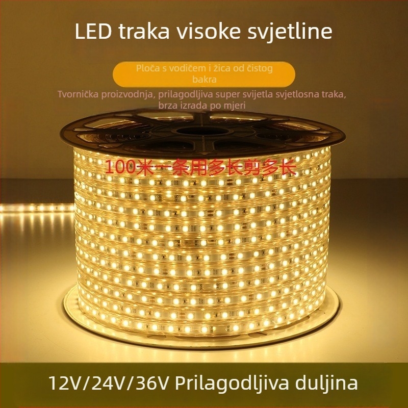 36V vodootporna fleksibilna LED traka – za rudnike, tunele i podzemne prostore
