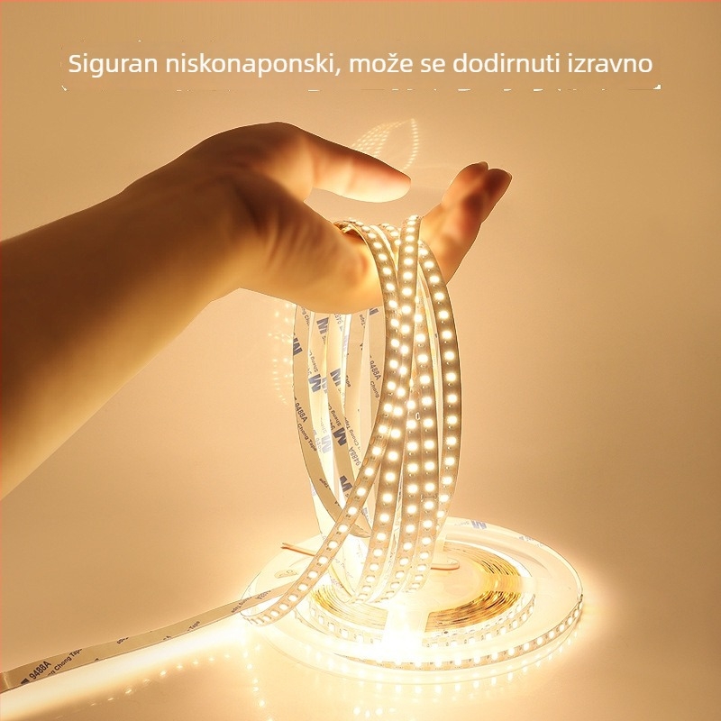 2835 LED traka, samoljepljiva, širina 8 mm, 120 LED, 12 V, 12 W, unutarnje osvjetljenje ormarića, dimmable, 120° snop, CRI 80, vijek 50000 h