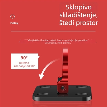 Sklopiva kutija za ribolov od aluminijske legure s prstenom za najlon, kopčom i kukom, držačem za škare – višenamenska ribolovna oprema