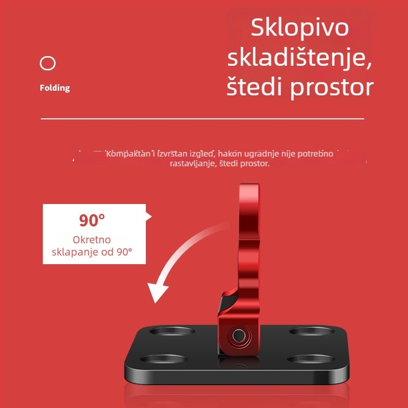 Sklopiva kutija za ribolov od aluminijske legure s prstenom za najlon, kopčom i kukom, držačem za škare – višenamenska ribolovna oprema