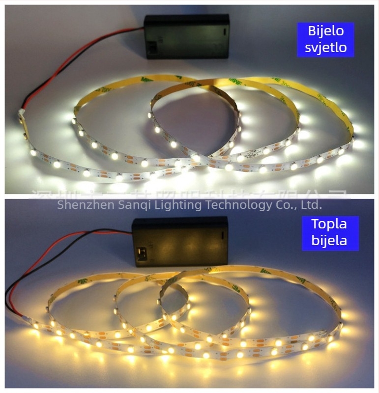 3V kutija za baterije sa prekidačem za LED trake 3528/2835 – kompatibilno s AA/AAA baterijama za modele, igračke, kostime i osvjetljenje rukotvorina