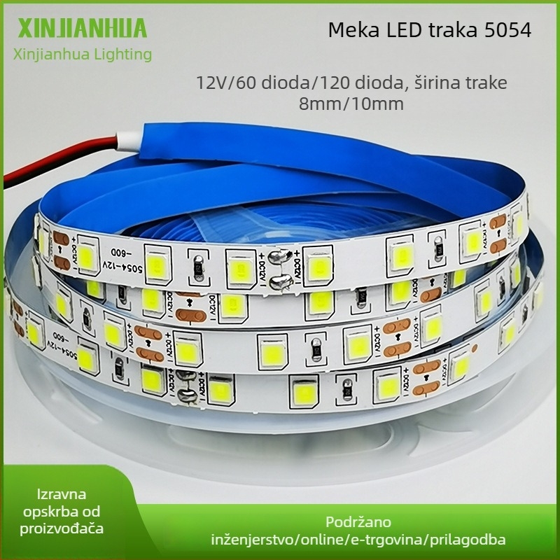 12V 5054 LED traka, 60 LED, samoljepljiva, visoka svjetlina, dimabilna