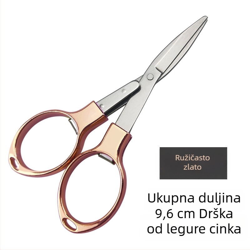 Nehrđaveće ribarske škare, sklopive, višefunkcionalne, kompaktne za opremu za ribolov, pogodne za PE liniju i olovnu liniju