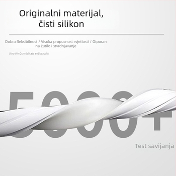 Fleksibilni silikonni poklopac za LED traku, ugrađeni linearni svjetlosni kanal s lukom