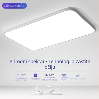 LED stropna svjetiljka za dnevni boravak, moderni minimalistički dizajn, 2023 novi model, svjetiljka s zaštitom očiju, 220V, pokriće 5–10㎡