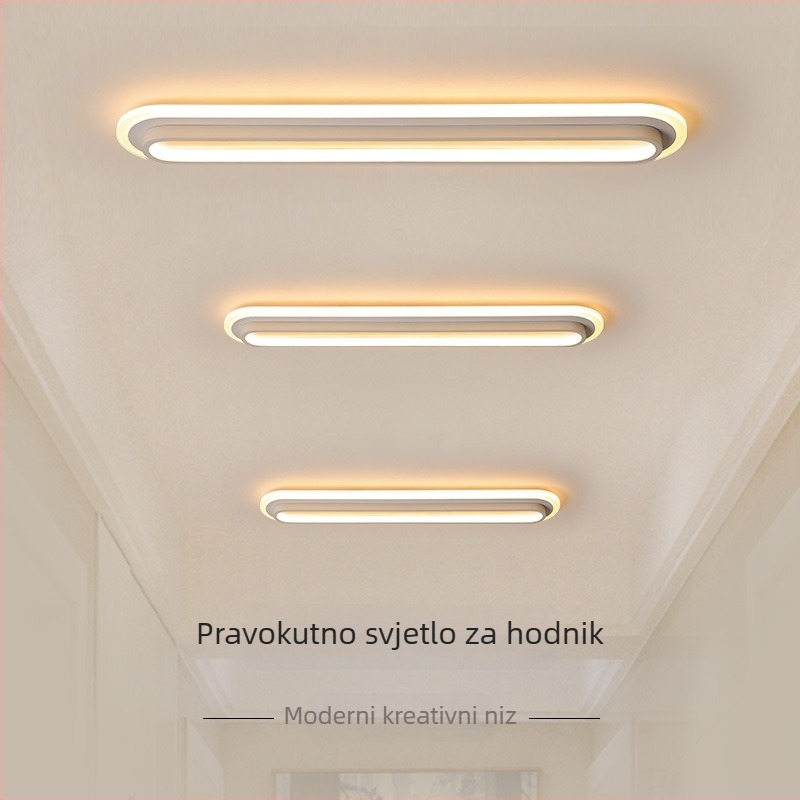 Stropna LED svjetiljka u modernom minimalističkom stilu za hodnik, prolaz, balkon i garderobu