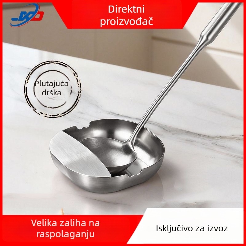 Minimalistički stalak od nehrđajućeg čelika 304 za žlice i špatule, samostojeći kuhinjski držač