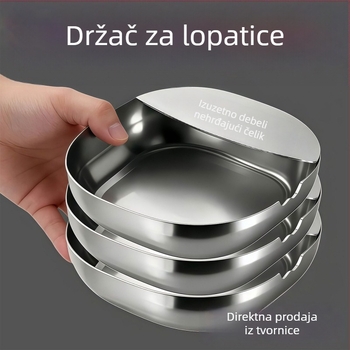Stalak od nehrđajućeg čelika za žlice i špatule, otporan na visoke temperature, organizator kuhinjskog pulta