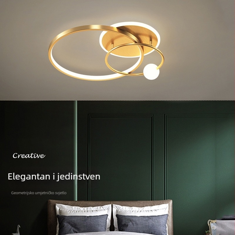 Nordijski stil LED plafonjera, kružnog oblika, moderni minimalistički dizajn, za spavaću sobu, blagovaonu i radnu sobu