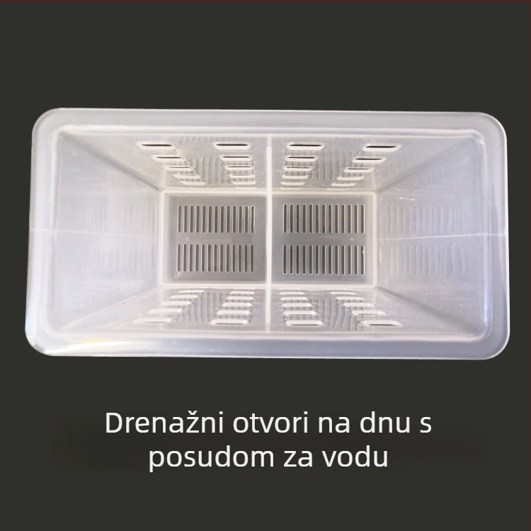 PP-plastični koš za začine i držač za štapiće, ventiliran s odvodom za sprječavanje plijesni, kuhinjski organizator za pohranu