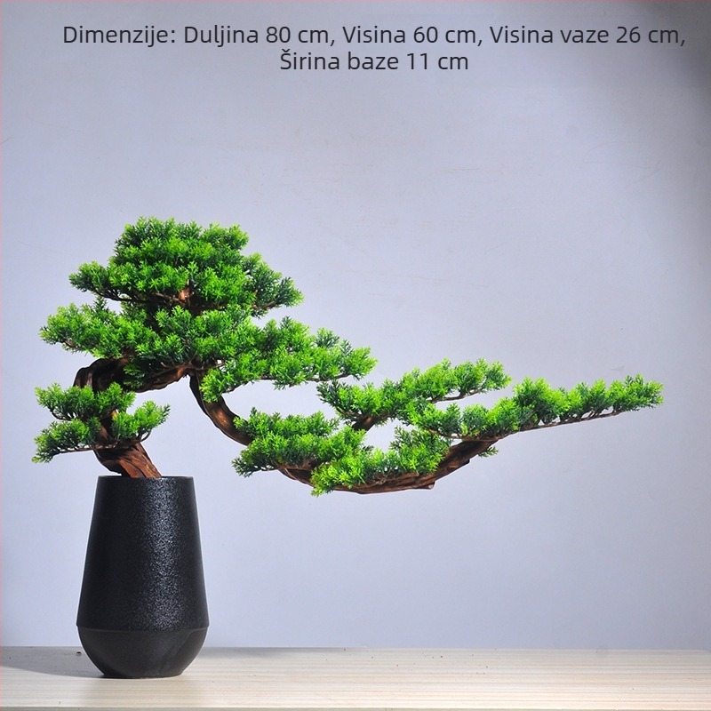 Drveni bonsai s rezbarijom korijena za ulazni prostor kuće