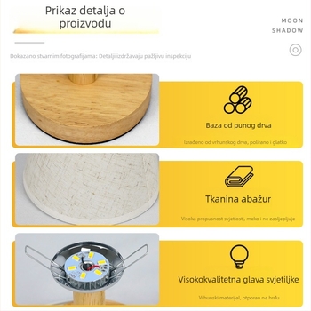 Dekorativna noćna lampica za djevojčicu, topla inspiracija princezom, nordijski kreativni minimalistički moderni noćni svjetiljak.