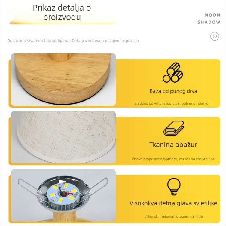 Dekorativna noćna lampica za djevojčicu, topla inspiracija princezom, nordijski kreativni minimalistički moderni noćni svjetiljak.