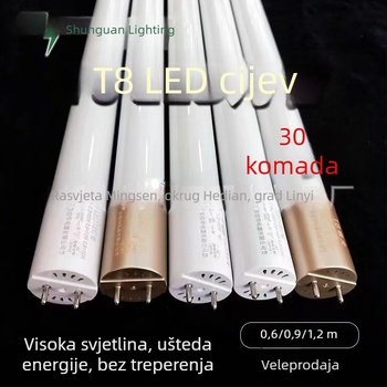 Shunguan LED T8 staklena cijev, duljina 1.2 m, 20–30 W, LED energetski učinkovita cijev