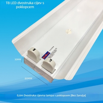 LED T8 dvostruka cijev s poklopcem za osvjetljenje radnog stola na montačnoj liniji