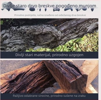 Taoistički mač od drveta breskve, munja pogodila — Sedam zvijezda mač Dragon-Tiger Ziwei