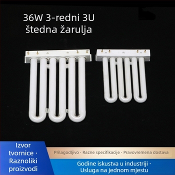 RGB fluorescencijska cijev, 3 reda, 36W, 4-pinski, kuhinja i kupaonica, energetski štedljiva