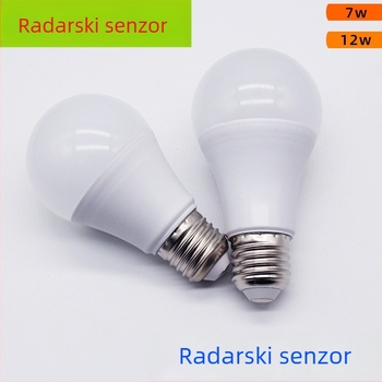 Žarulja s senzorom pokreta i radarom za hodnik, 85–265V, E27 baza