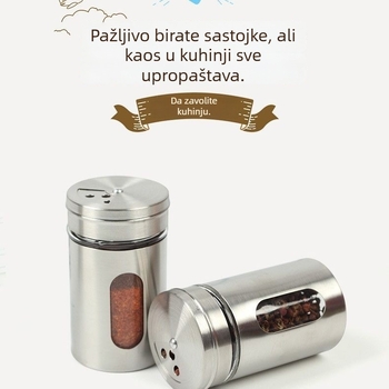 Bočica za začine s rotirajućim poklopcem za roštilj