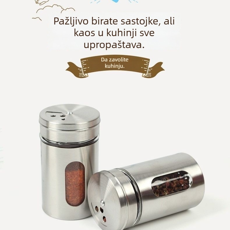 Bočica za začine s rotirajućim poklopcem za roštilj