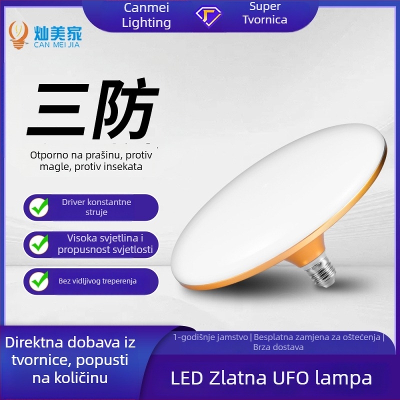 LED UFO žarulja, E27, vodootporna, visoke snage, štedna globus svjetiljka za noćna tržišta