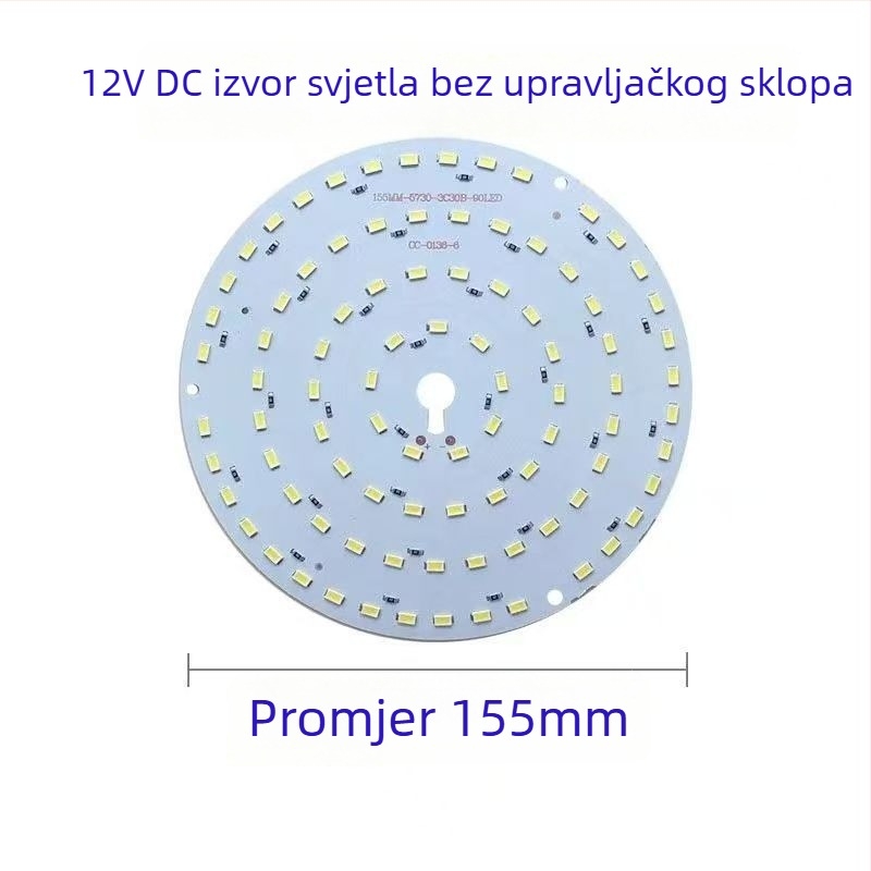 Bez upravljača 12V ploča izvora svjetla, LED žarulja, baterijski retrofit za noćni sajam