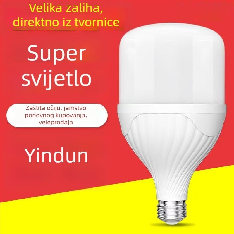 Yinton LED žarulja, vrlo svijetla, E27 navoj, kućno osvjetljenje, visoka snaga, štednja energije